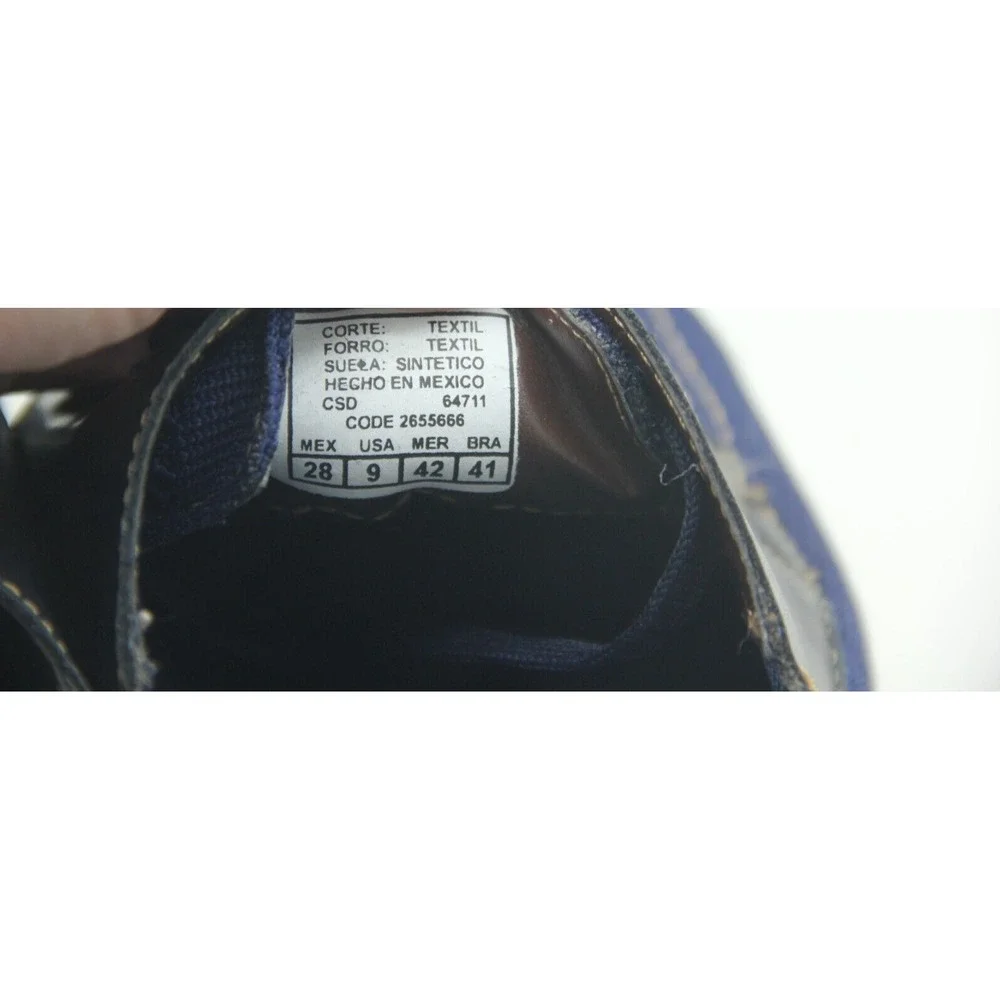 Ferrato Boat Shoes Mens Size 9 Blue Red White Lightweight Causal Lace Up